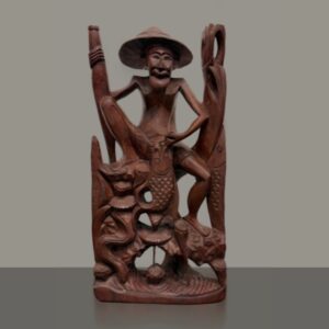 Fisherman with his catch Statue